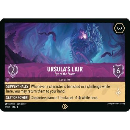 Ursula's Lair - Eye of the Storm (35) - Disney Lorcana Promo Cards Cold Foil