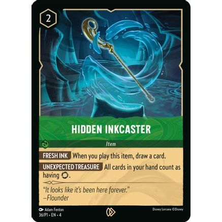 Hidden Inkcaster (36) - Disney Lorcana Promo Cards Cold Foil