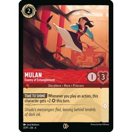 Mulan - Enemy of Entanglement (37) - Disney Lorcana Promo Cards Cold Foil