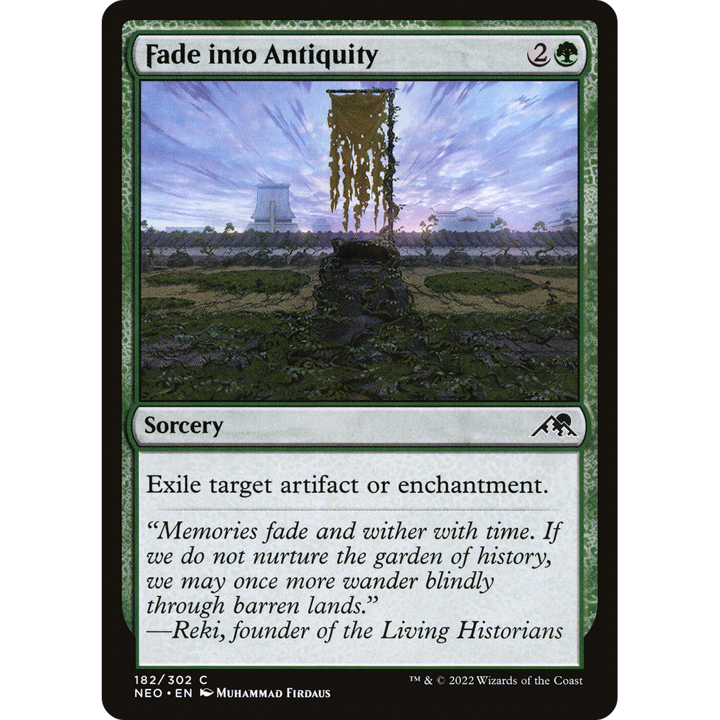 Fade into Antiquity (NEO-182) - Kamigawa: Neon Dynasty Foil