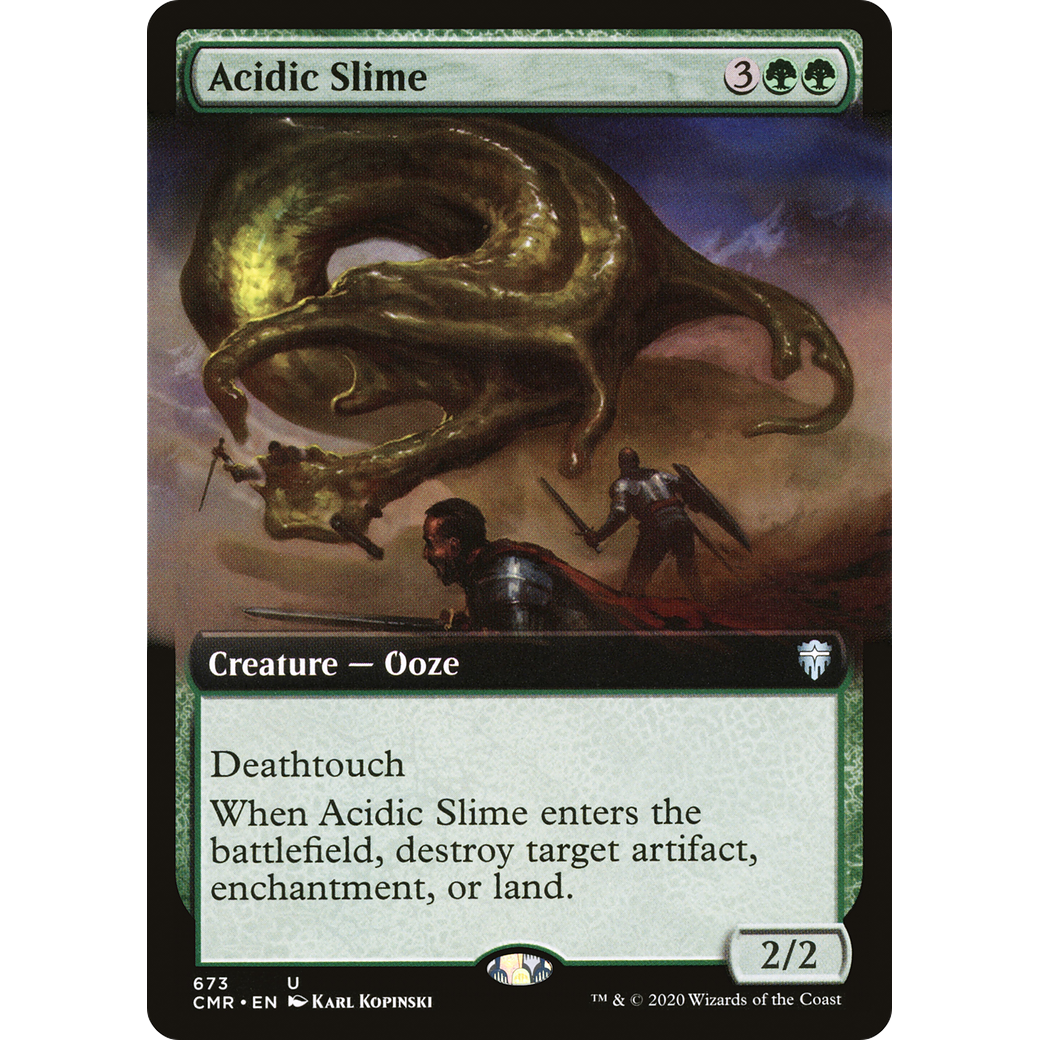 Acidic Slime (Extended Art) (CMR-673) - Commander Legends: (Extended Art) Foil