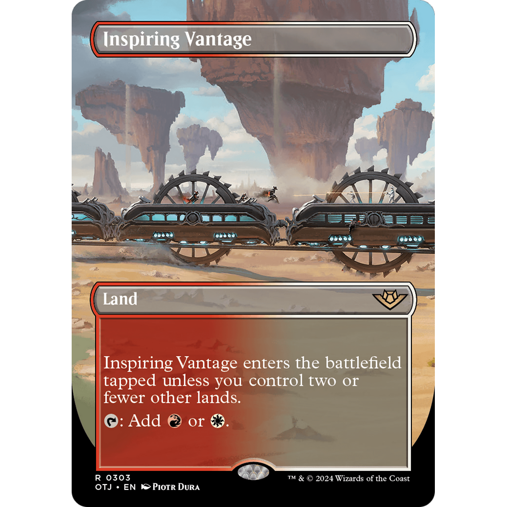 Inspiring Vantage (OTJ-303) - Outlaws of Thunder Junction (Borderless)