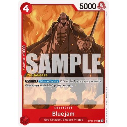 Bluejam (OP07-011) - 500 Years in the Future Pre-Release Cards
