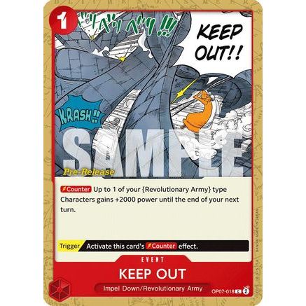 Keep Out (OP07-018) - 500 Years in the Future Pre-Release Cards