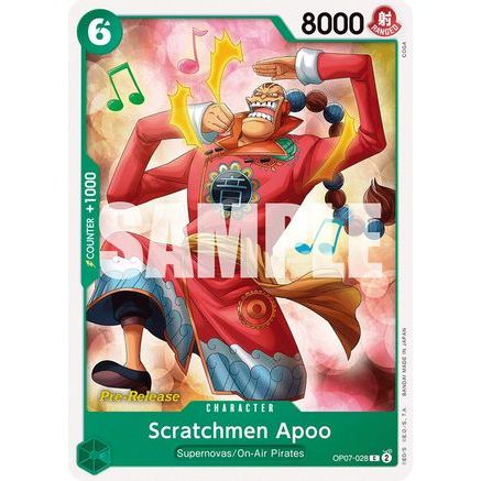 Scratchmen Apoo (OP07-028) - 500 Years in the Future Pre-Release Cards