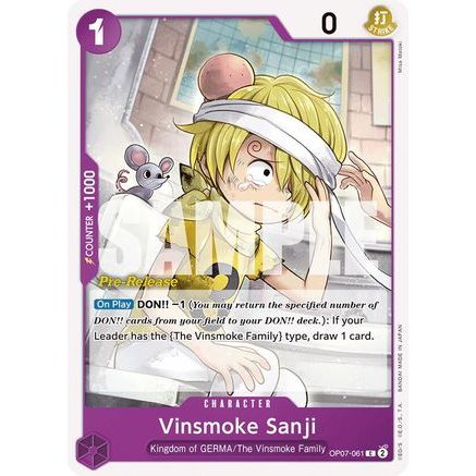 Vinsmoke Sanji (OP07-061) - 500 Years in the Future Pre-Release Cards