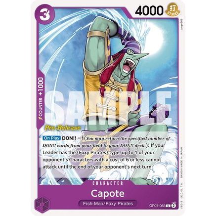 Capote (OP07-063) - 500 Years in the Future Pre-Release Cards