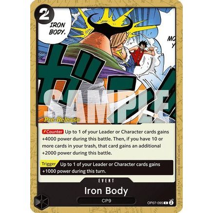 Iron Body (OP07-095) - 500 Years in the Future Pre-Release Cards