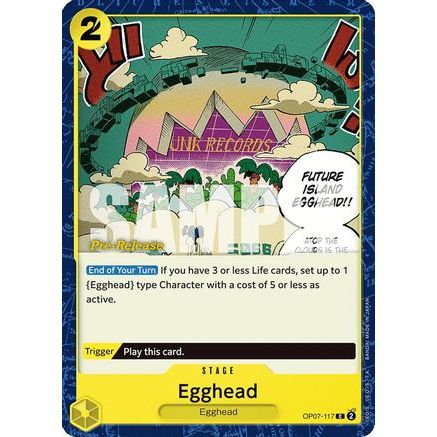 Egghead (OP07-117) - 500 Years in the Future Pre-Release Cards
