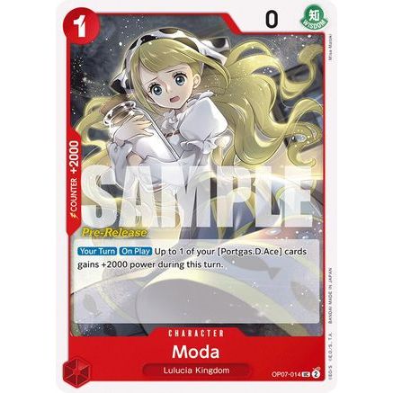 Moda (OP07-014) - 500 Years in the Future Pre-Release Cards