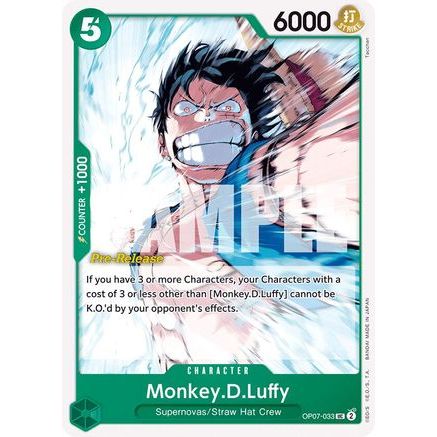 Monkey.D.Luffy (033) (OP07-033) - 500 Years in the Future Pre-Release Cards