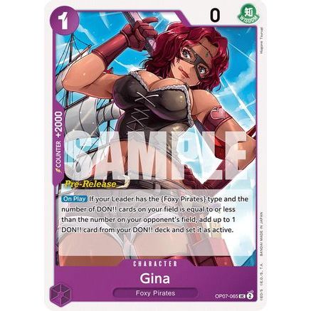 Gina (OP07-065) - 500 Years in the Future Pre-Release Cards
