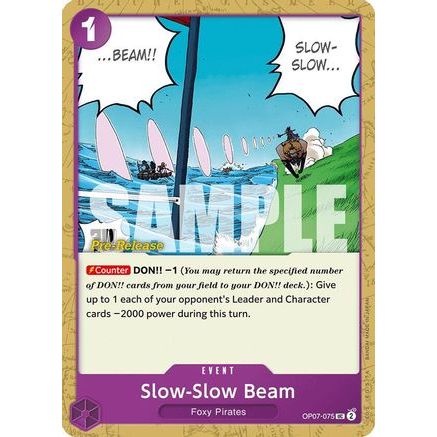 Slow-Slow Beam (OP07-075) - 500 Years in the Future Pre-Release Cards