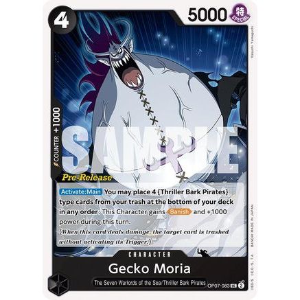 Gecko Moria (083) (OP07-083) - 500 Years in the Future Pre-Release Cards