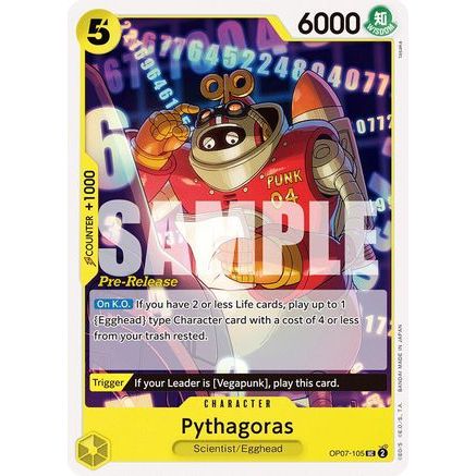 Pythagoras (OP07-105) - 500 Years in the Future Pre-Release Cards