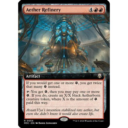 Aether Refinery (Extended Art) (Ripple Foil) (M3C-054) - Modern Horizons 3 Commander Foil