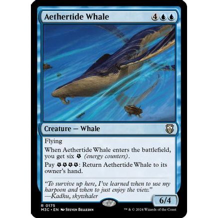 Aethertide Whale (Ripple Foil) (M3C-175) - Modern Horizons 3 Commander Foil
