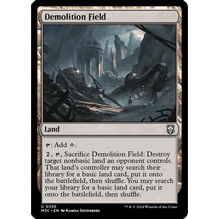 Demolition Field (Ripple Foil) (M3C-335) - Modern Horizons 3 Commander Foil