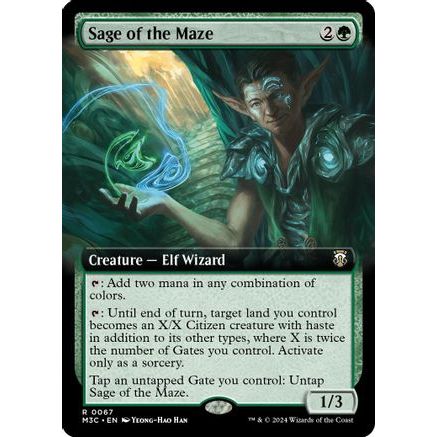 Sage of the Maze (Extended Art) (Ripple Foil) (M3C-067) - Modern Horizons 3 Commander Foil