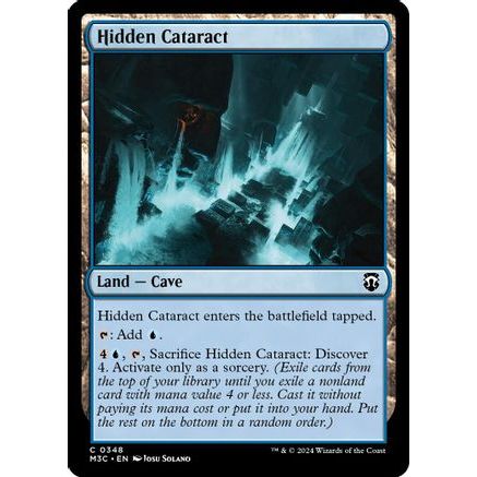 Hidden Cataract (Ripple Foil) (M3C-348) - Modern Horizons 3 Commander Foil