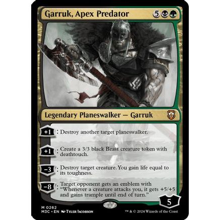Garruk, Apex Predator (Ripple Foil) (M3C-262) - Modern Horizons 3 Commander Foil