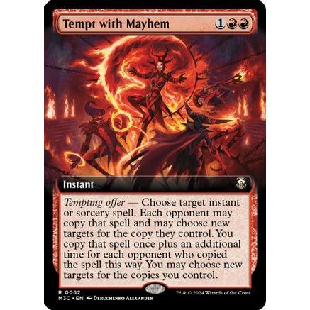 Tempt with Mayhem (Extended Art) (Ripple Foil) (M3C-062) - Modern Horizons 3 Commander Foil