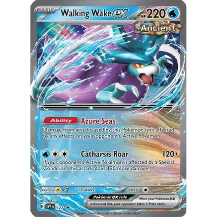 Walking Wake ex - 127 127 - SV Scarlet & Violet Promo Cards Holofoil
