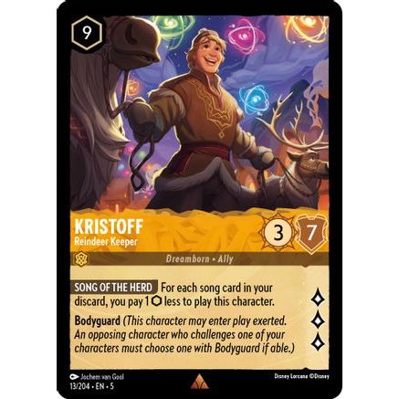Kristoff - Reindeer Keeper (13/204) - Shimmering Skies Cold Foil