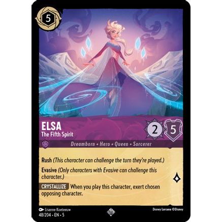 Elsa - The Fifth Spirit (48/204) - Shimmering Skies Cold Foil