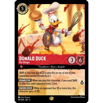 Donald Duck - Pie Slinger (107/204) - Shimmering Skies Cold Foil