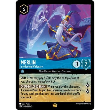 Merlin - Intellectual Visionary (159/204) - Shimmering Skies Cold Foil