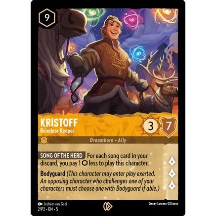 Kristoff - Reindeer Keeper (2) - Disney Lorcana Promo Cards Cold Foil