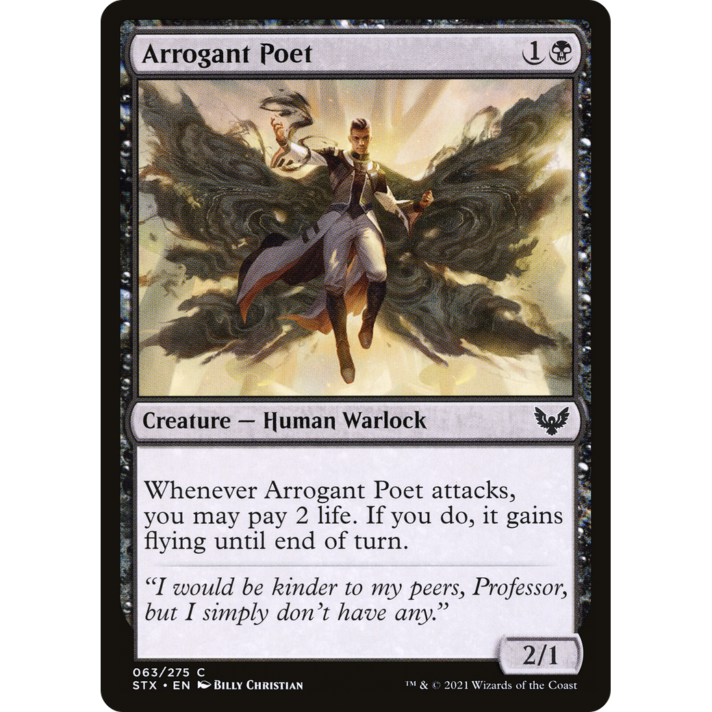 Arrogant Poet (STX-063) - Strixhaven: School of Mages Foil