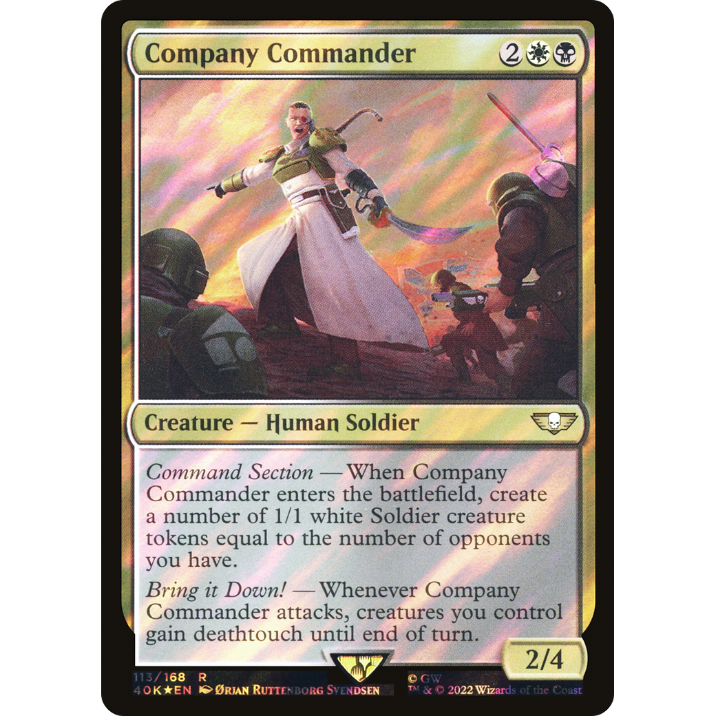 Company Commander (40K-113) - Warhammer 40,000 Commander Foil