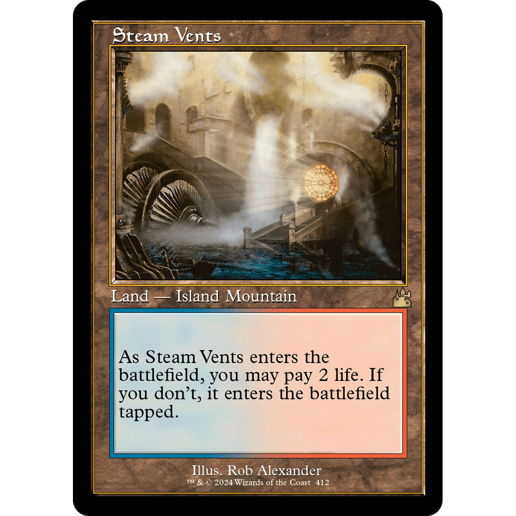 Steam Vents (RVR-412) - Ravnica Remastered Foil