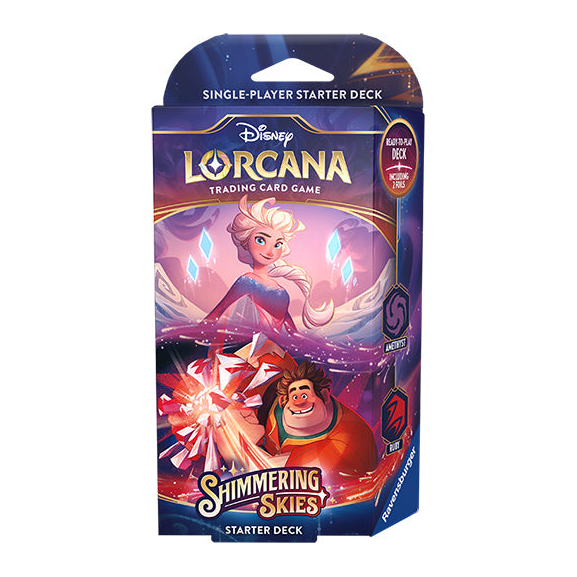Disney Lorcana TCG: Shimmering Skies - Amethyst and Ruby Starter Deck