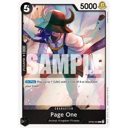 Page One (OP08-092) - Two Legends Foil