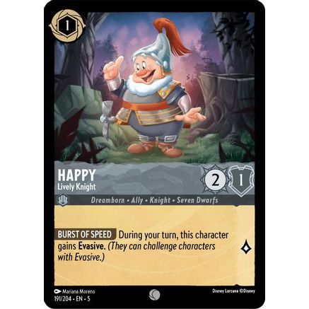 Happy - Lively Knight (191/204) - Shimmering Skies Cold Foil
