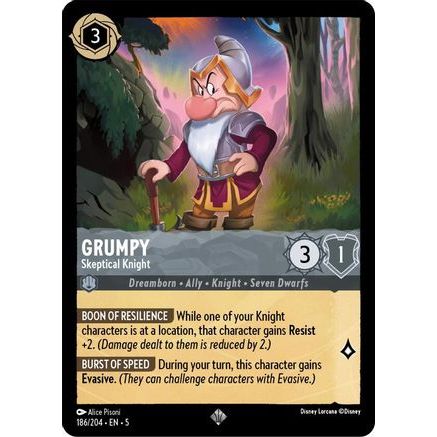 Grumpy - Skeptical Knight (186/204) - Shimmering Skies