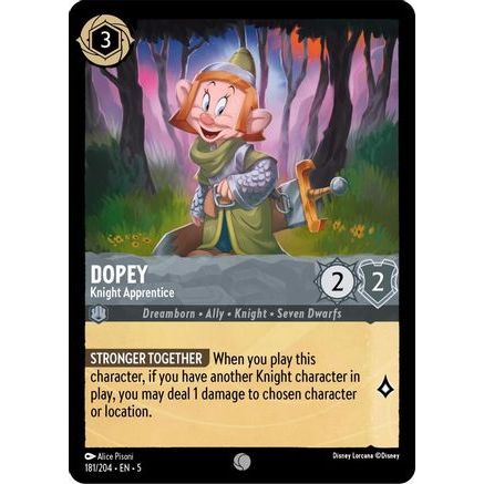 Dopey - Knight Apprentice (181/204) - Shimmering Skies Cold Foil