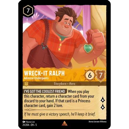 Wreck-It Ralph - Admiral Underpants (21/204) - Shimmering Skies Cold Foil