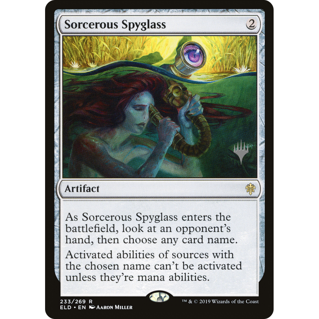 Sorcerous Spyglass (PPELD-233) - Throne of Eldraine Promos Foil