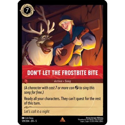 Don't Let the Frostbite Bite (129/204) - Shimmering Skies Cold Foil