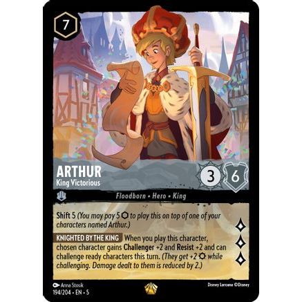Arthur - King Victorious (194/204) - Shimmering Skies Cold Foil