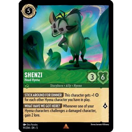 Shenzi - Head Hyena (91/204) - Shimmering Skies Cold Foil