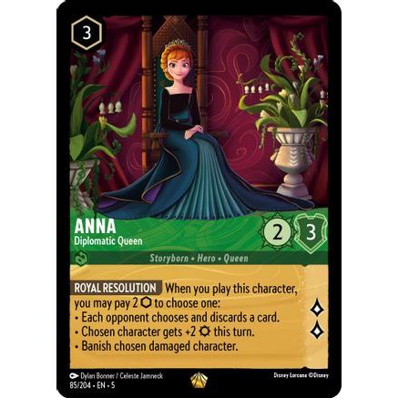 Anna - Diplomatic Queen (85/204) - Shimmering Skies Cold Foil