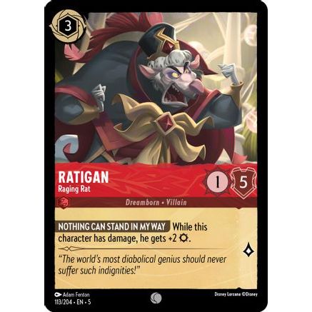 Ratigan - Raging Rat (113/204) - Shimmering Skies Cold Foil