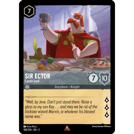 Sir Ector - Castle Lord (188/204) - Shimmering Skies Cold Foil