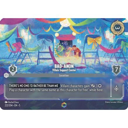 Bad-Anon - Villain Support Center (Enchanted) (222/204) - Shimmering Skies Holofoil