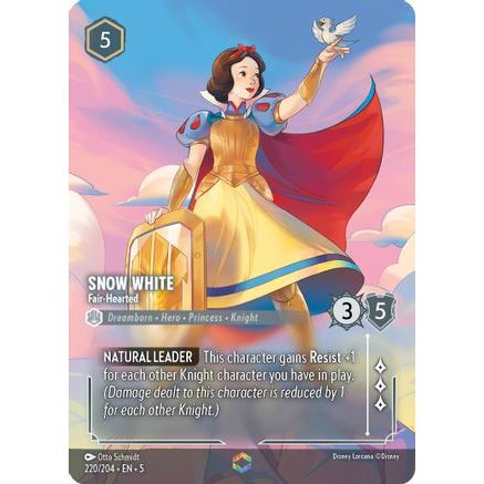 Snow White - Fair-Hearted (Enchanted) (220/204) - Shimmering Skies Holofoil